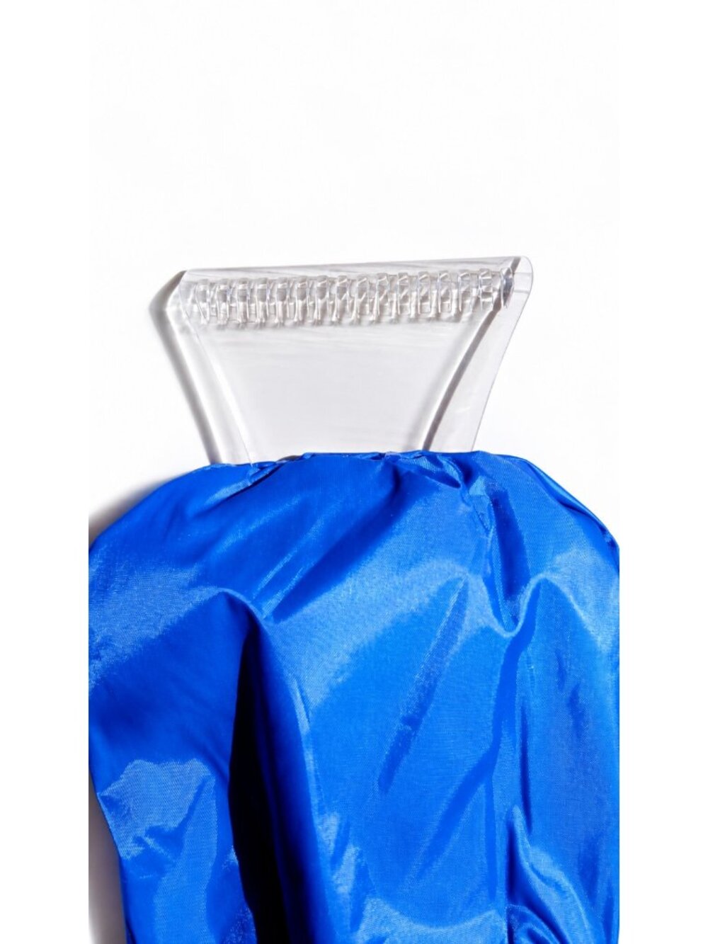 Blue Ice Scraper Mitt Fleece Lined Windshield Snow Frost Remover Winter Car Glov